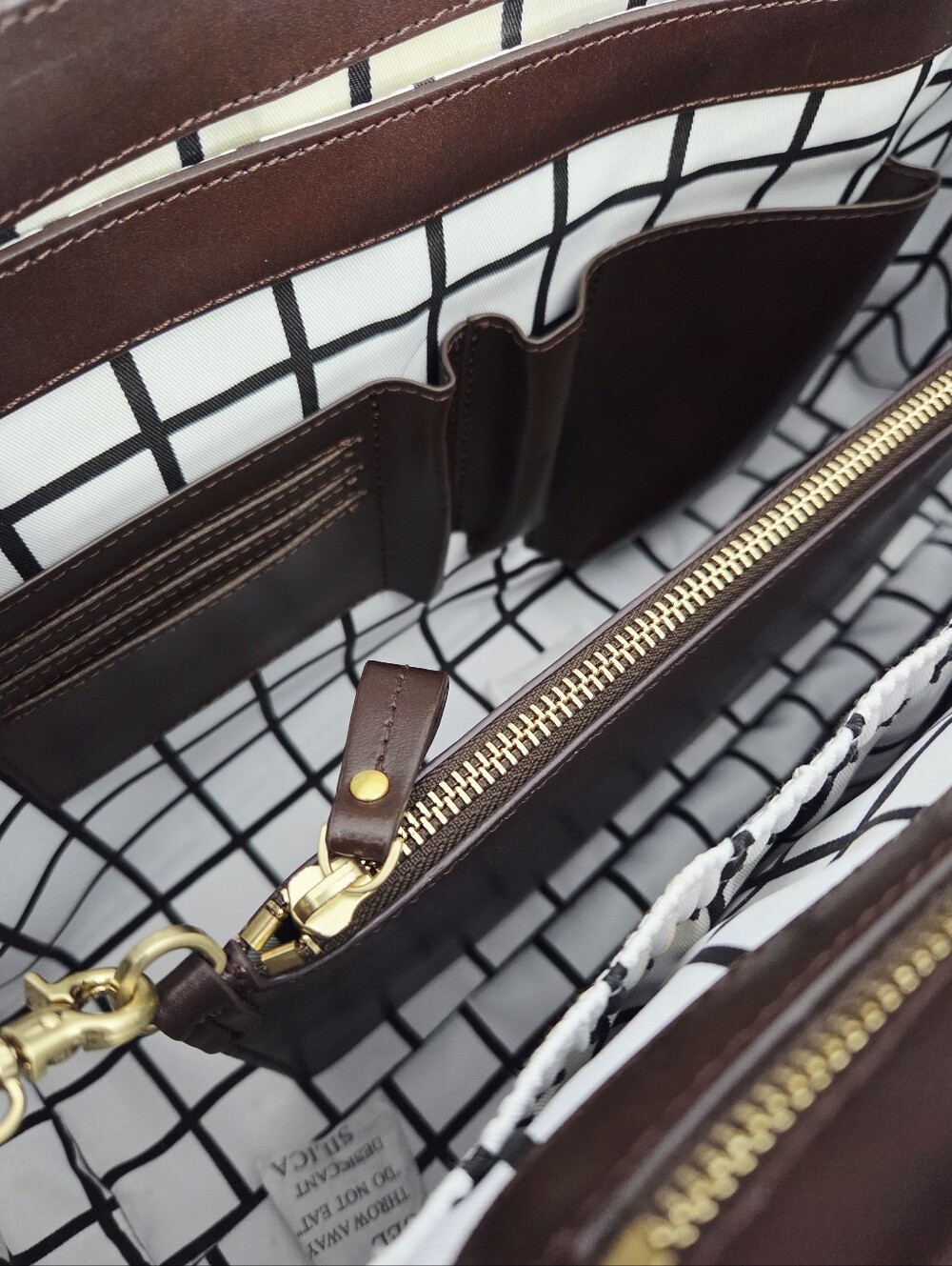 JEMMA EMMA TRAVELER 39 LAPTOP WORK BAG - MAHOGANY BROWN - Picture 8 of 10